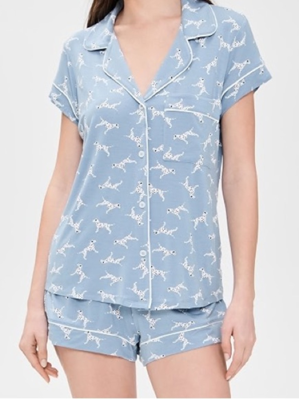 Eberjey Gisele Printed Shortie Pajama Set